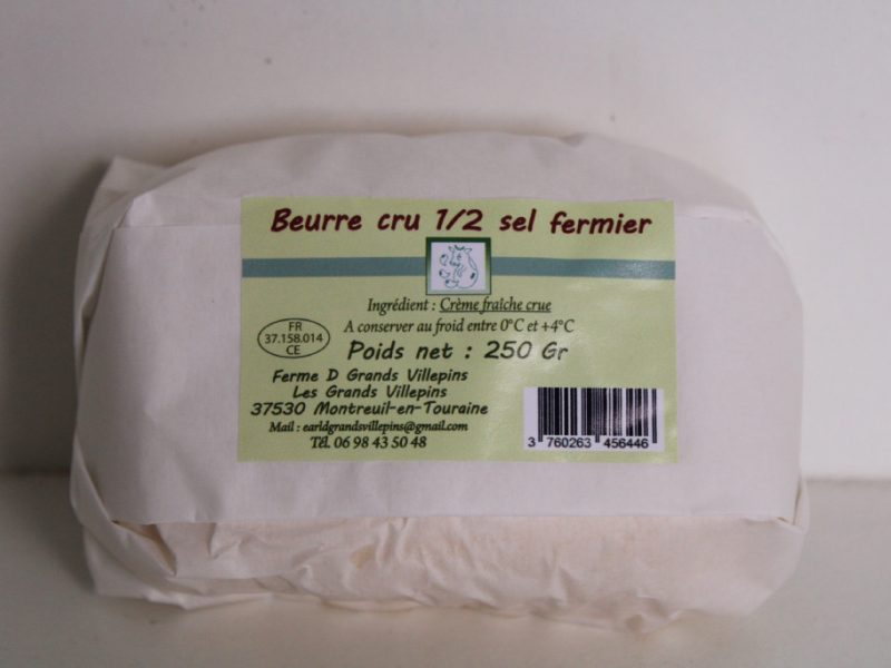Beurre Cru Demi-sel Fermier