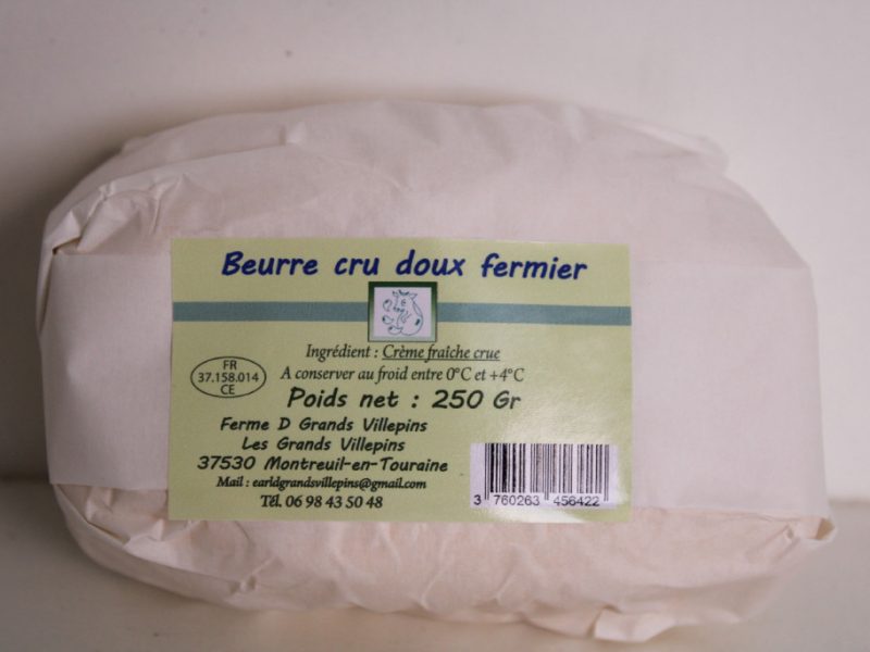 Beurre Cru Doux Fermier