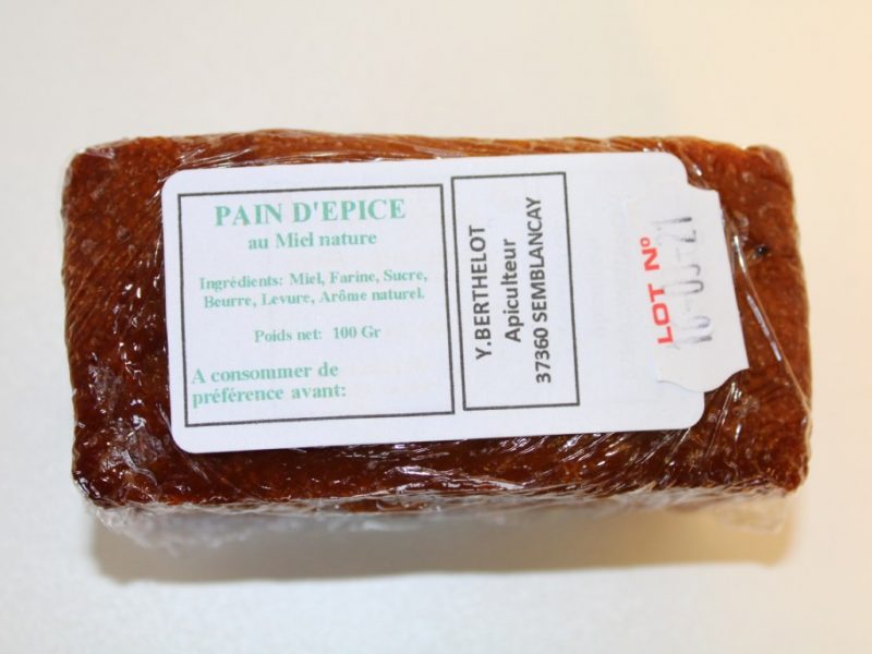 Pain d'épice nature 100g