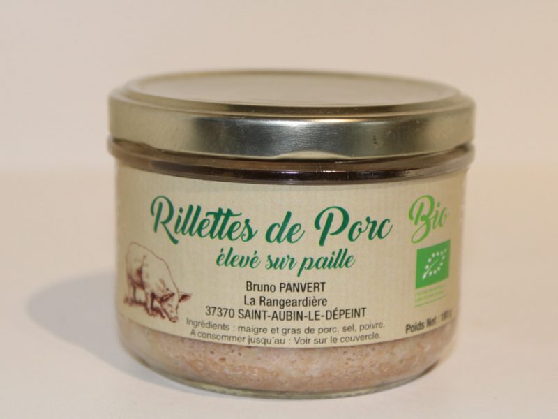Rillettes de porc BIO