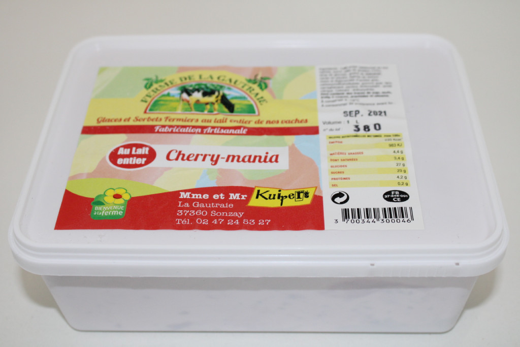 Glace Cherry-Mania au lait entier