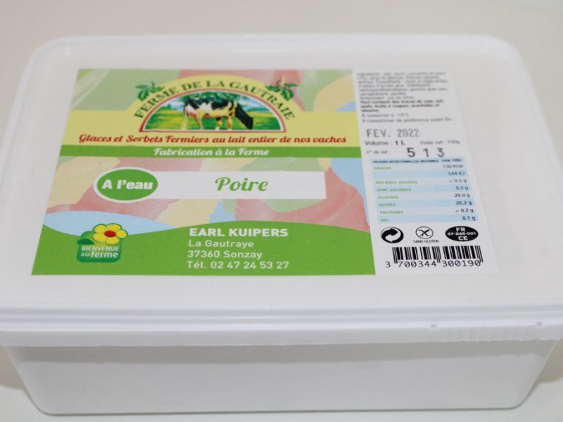 Sorbet Ananas au lait entier