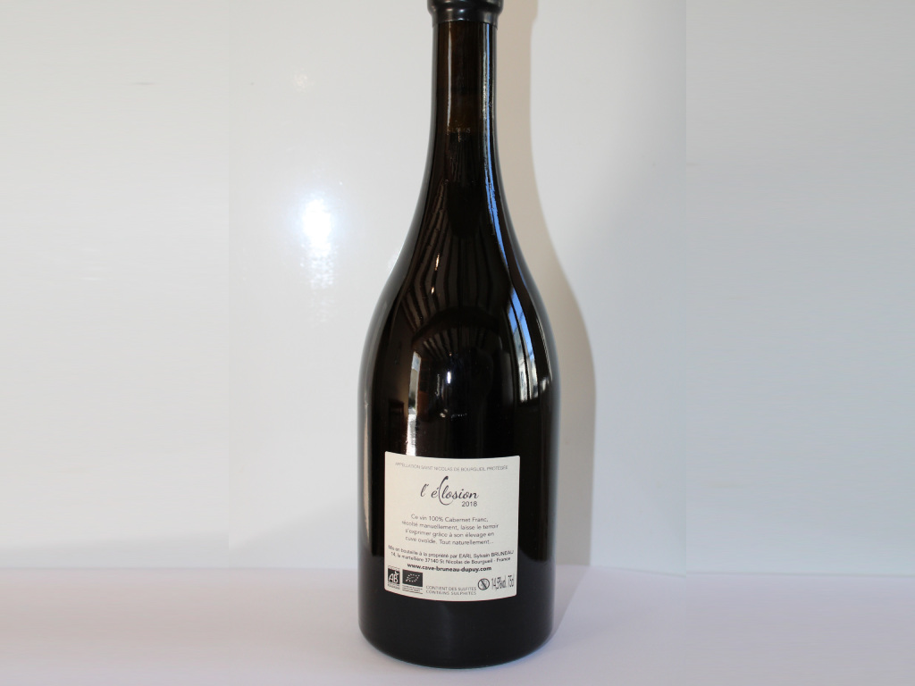 Vin rouge BIO L’Éclosion Saint Nicolas de Bourgueil